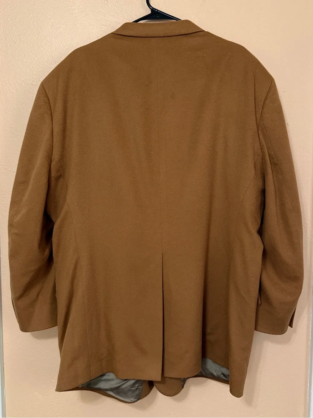 Vintage CESARANI Camel Hair Sport Coat Blazer Mens 44R (estimated) Made in USA